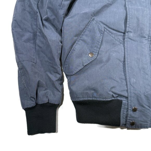 L.O.G.G Label of Graded Goods Jacket Mens Small Blue Hooded H&M Winter Puffer - Picture 7 of 11